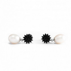 Nilly Silver Earrings With Pearls (Ag925) KS862643