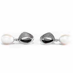 Nilly Silver Earrings With Pearls (Ag925) KS898123