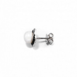 Nilly Silver Earrings With Pearls (Ag925) KS824650