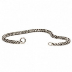 Trollbeads White Pearl Sterling Silver Bracelet with Basic Lock 17cm
