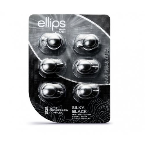 Ellips Silky Black Pro-Keratin Complex Hair Vitamins 50x1ml