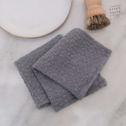 Linen Tales Linen Dishcloth Set of 2 Cafe Creme