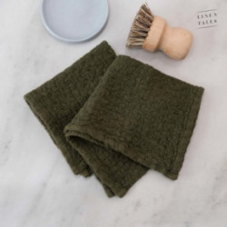 Linen Tales Linen Dishcloth Set of 2 Cafe Creme