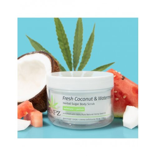 Hempz Fresh Coconut & Watermelon Herbal Sugar Body Scrub 215ml
