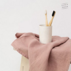 Linen Tales Cafe Creme Linen Fine Waffle Towel 30x30cm