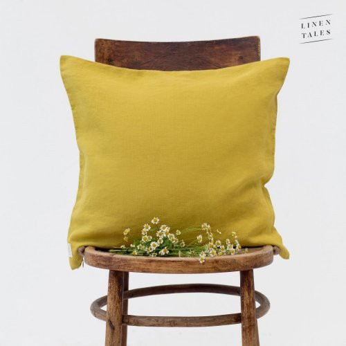 Linen Tales Linen Cushion Cover Martini Olive