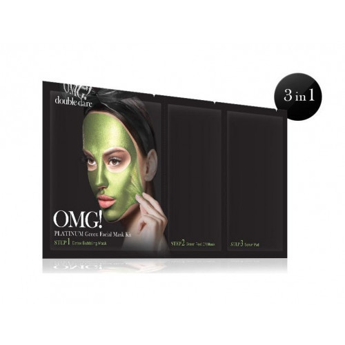 OMG Platinum Green Facial Mask Kit 18g+10g