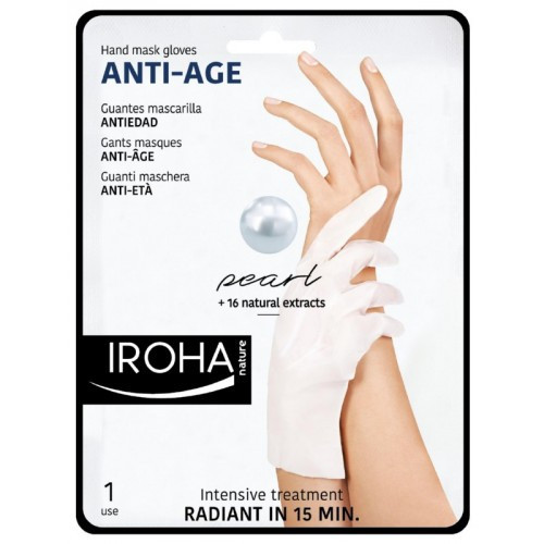 IROHA Hand & Nail Glove Mask Pearl 1pcs