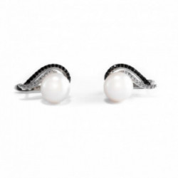 Nilly Silver Earrings With Pearls (Ag925) KS174919