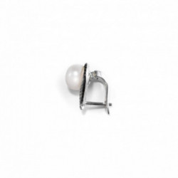 Nilly Silver Earrings With Pearls (Ag925) KS174919