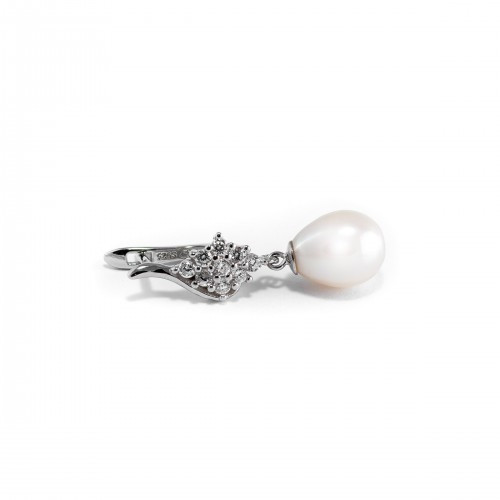 Nilly Silver Earrings With Pearls (Ag925) KS20993