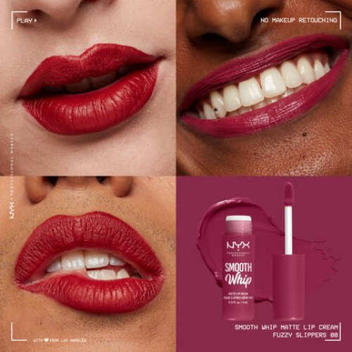 NYX Professional Makeup Smooth Whip Matte Lip Cream Ultra-Smooth Vegan Lip Cream 4ml