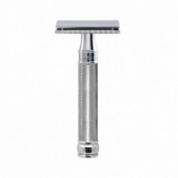 Edwin Jagger Chrome Knurled Double Edge Razor