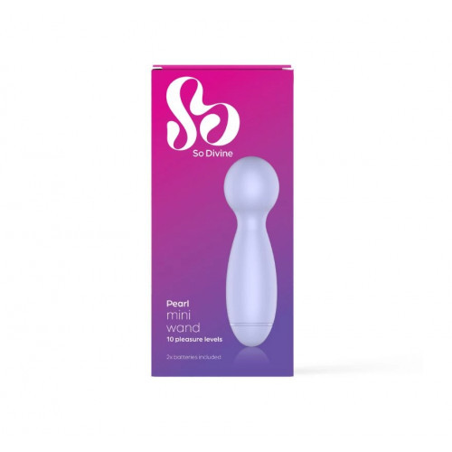 So Divine Pearl Mini Massaging Wand Purple