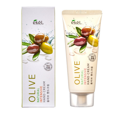 Photos - Cream / Lotion Ekel Natural Intensive Hand Cream Olive 100ml 